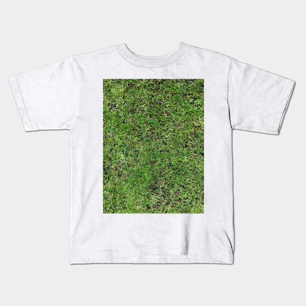 Grass field texture Kids T-Shirt by FOGSJ